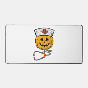 Happy Halloween Pumpkin Nurse Nursing Funny Hallow Bureaumat