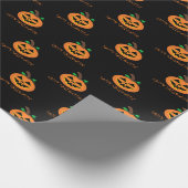 Happy Halloween Pumpkin-pakpapier Cadeaupapier (Hoek)