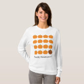 Happy Halloween Pumpkin Patch T-shirt (Voorkant volledig)