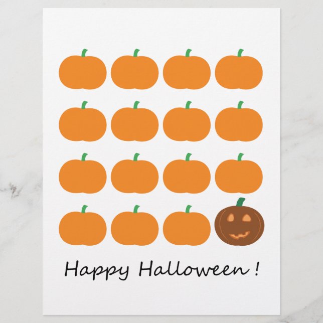 Happy Halloween Pumpkin-patchpapier (Voorkant)