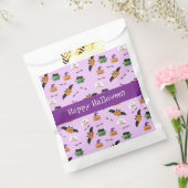 Happy Halloween Pumpkin Pattern Paars Napkins Bedankzakje (Gezegeld)