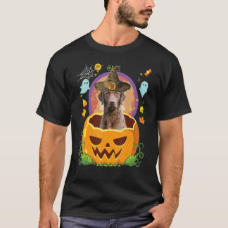 Happy Halloween Pumpkin Retrievers Chesapeake Bay T-shirt