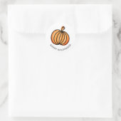 Happy Halloween Pumpkin Ronde Sticker (Tas)