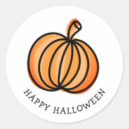 Happy Halloween Pumpkin Ronde Sticker