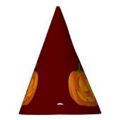 Happy Halloween Pumpkin-rood papier Feesthoedjes (Rechts)