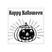 Happy Halloween Pumpkin Rubberstempel (Afrduk)