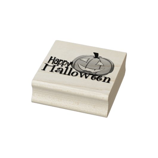 Happy Halloween Pumpkin Rubberstempel (Stempel)