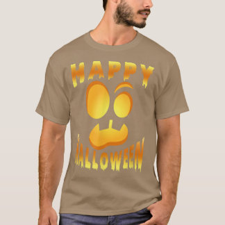 Happy Halloween Pumpkin Scary Face T-shirt