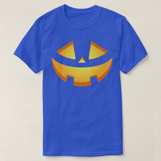 Happy Halloween Pumpkin Scary Face T-shirt (Design voorkant)