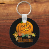 Happy Halloween Pumpkin Sleutelhanger (Voorkant)