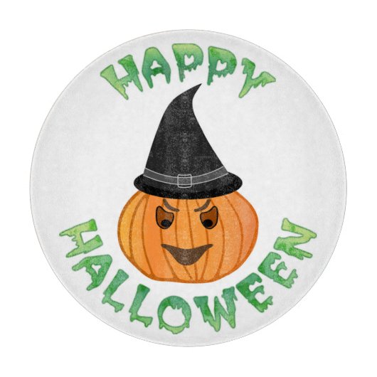 "HAPPY HALLOWEEN" PUMPKIN SNIJPLANK (Voorkant)