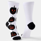 Happy Halloween Pumpkin Sokken (Gebogen)
