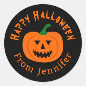 Happy Halloween Pumpkin Stickers (Voorkant)