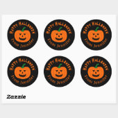 Happy Halloween Pumpkin Stickers (Vel)