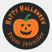 Happy Halloween Pumpkin Stickers (Voorkant)