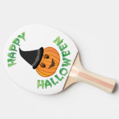 "HAPPY HALLOWEEN" PUMPKIN TAFELTENNISBATJE (Zijkant)