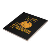 Happy Halloween Pumpkin Tegeltje (Zijkant)