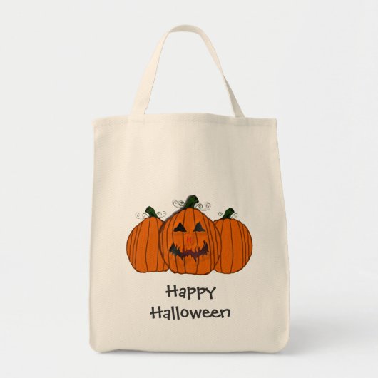 Happy Halloween Pumpkin Tote Bag (Voorkant)