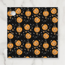 Happy Halloween Pumpkin Trick or treat Bucket Bedankjes Labels