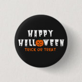 Happy Halloween Pumpkin Trick or treat Ronde Button 3,2 Cm (Voorkant)