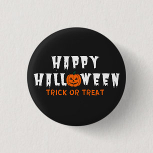 Happy Halloween Pumpkin Trick or treat Ronde Button 3,2 Cm