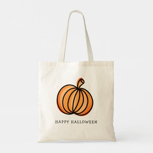 Happy Halloween Pumpkin Trick or treat Tote Bag (Achterkant)
