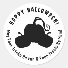 Happy Halloween Pumpkin Trio Halloween Sticker