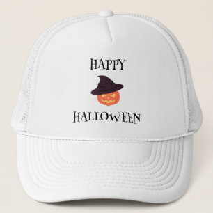 Happy Halloween Pumpkin Trucker Hat – Oranje Jack Pet