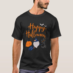 Happy Halloween Pumpkin Women Cute Ghost Gift T-sh T-shirt