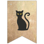 Happy Halloween Pumpkin, zwarte kat, Ghost Banner (Eerste vlag)