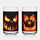Happy Halloween Pumpkins Blikvorm Glas (Voorkant)