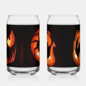 Happy Halloween Pumpkins Blikvorm Glas (Links)