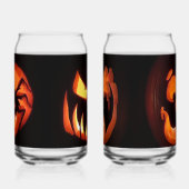 Happy Halloween Pumpkins Blikvorm Glas (Rechts)