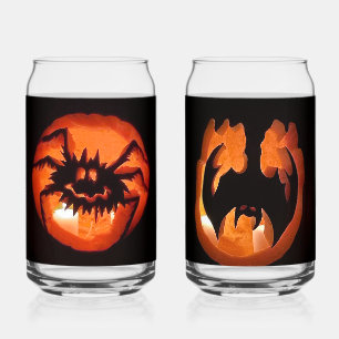 Happy Halloween Pumpkins Blikvorm Glas