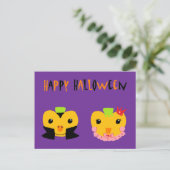 Happy Halloween Pumpkins Briefkaart (Staand voorkant)