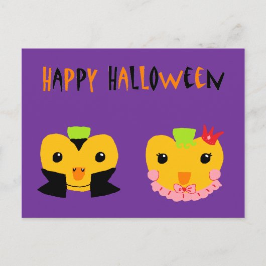 Happy Halloween Pumpkins Briefkaart (Voorkant)