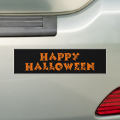 Happy Halloween Pumpkins Bumpersticker (Op auto)