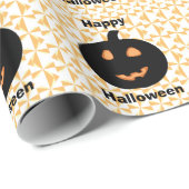 Happy Halloween Pumpkins Cadeaupapier (Rol Hoek)