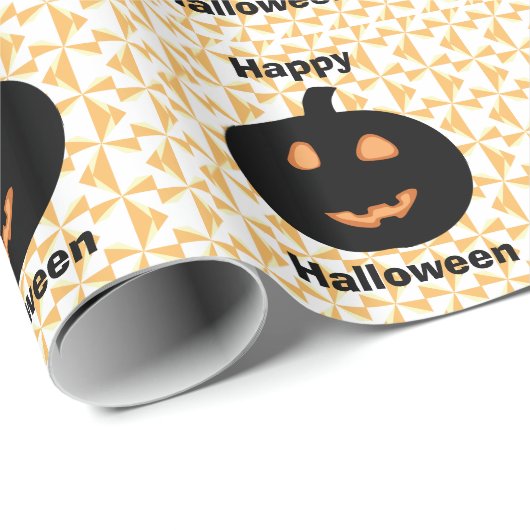 Happy Halloween Pumpkins Cadeaupapier (Rol Hoek)