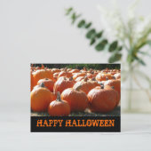 Happy Halloween Pumpkins Card Briefkaart (Staand voorkant)
