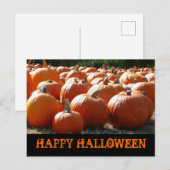Happy Halloween Pumpkins Card Briefkaart (Voorkant / Achterkant)