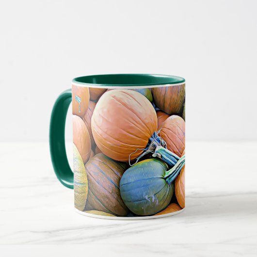 Happy Halloween Pumpkins Coffee Mok (Voorkant links)