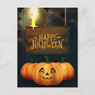 Happy Halloween Pumpkins Feestdagenkaart