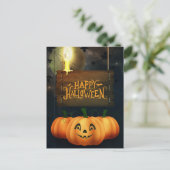 Happy Halloween Pumpkins Feestdagenkaart (Staand voorkant)