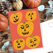 HAPPY HALLOWEEN Pumpkins Jack-O-Lantern Briefkaart