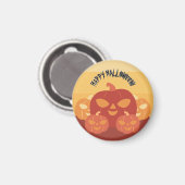 Happy Halloween! Pumpkins Magnet (Voorkant / Achterkant)