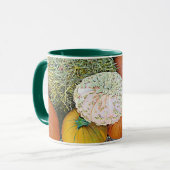 Happy Halloween Pumpkins Mums Coffee Mok (Voorkant links)