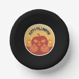 Happy Halloween! Pumpkins Paper Bowls Papieren Kommen