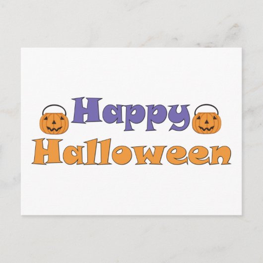 Happy Halloween Pumpkins Recipe Card Briefkaart (Voorkant)