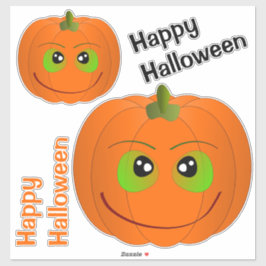 Happy Halloween Pumpkins Sticker
